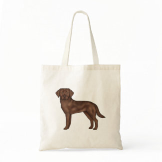 Chocolate Labrador Retriever Canine Brown Dog Art Tote Bag