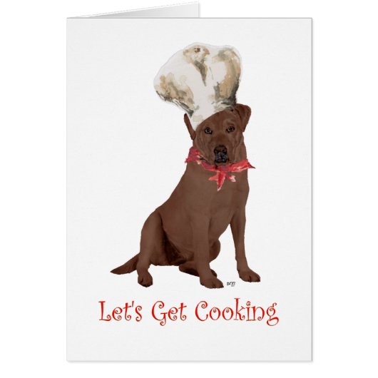 Chocolate Labrador Retriever Chef (Front)