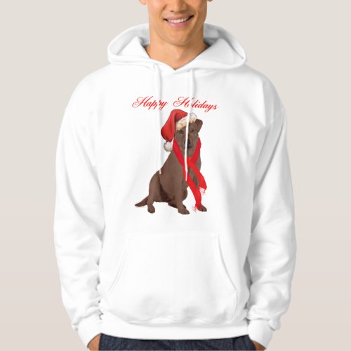 Chocolate Labrador Retriever Christmas Hoodie