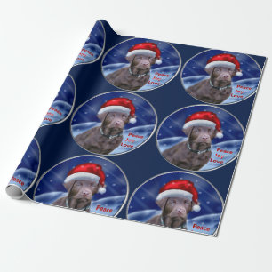 Chocolate Labrador Retriever Christmas Wrapping Paper