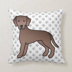 chocolate labrador pillow