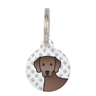 Chocolate Labrador Retriever Cute Dog &amp; Pet's Info Pet ID Tag