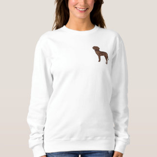 Chocolate Labrador Retriever Cute Lab Dog Design Sweatshirt