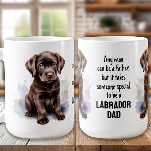 Chocolate Labrador Retriever Dog Dad Sweet Puppy Coffee Mug