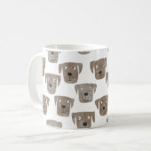 Chocolate Labrador Retriever Dog Watercolor Coffee Mug (Front Left)