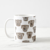 Chocolate Labrador Retriever Dog Watercolor Coffee Mug (Left)