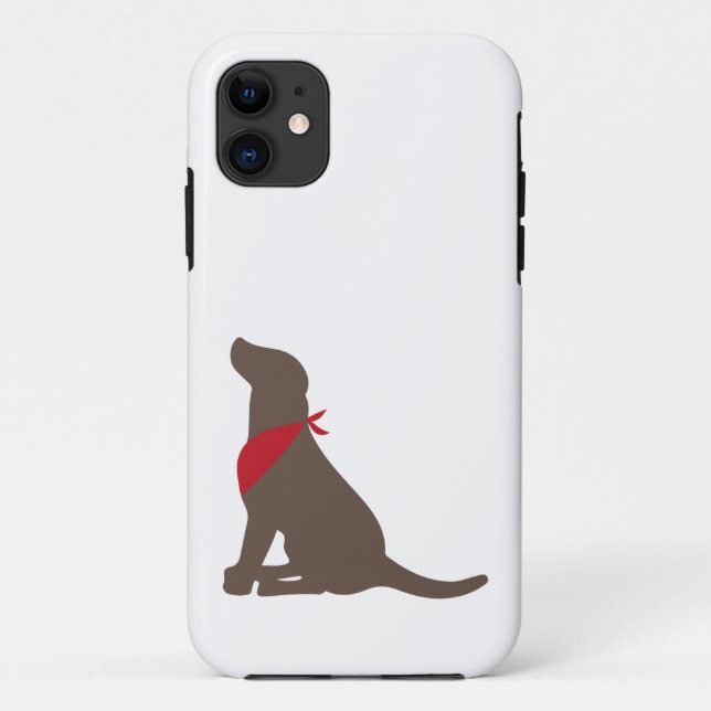 Chocolate labrador retriever iPhone 5 case (Back)