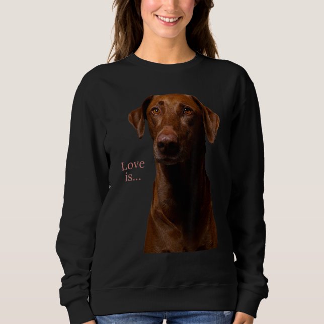 Chocolate Labrador Retriever  Lab Tee Dog Mom Dad  (Front)