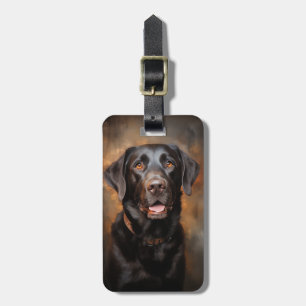 Chocolate Labrador Retriever  Luggage Tag