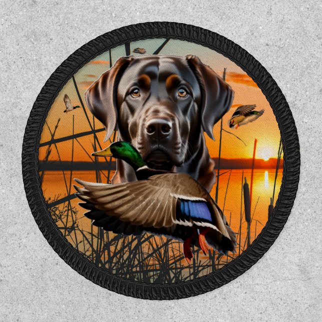 Chocolate Labrador Retriever Patch (Front)