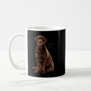 Chocolate Labrador Retriever Shirt Lab Tee Dog Mom Coffee Mug