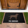 Chocolate Labrador Retriever Silhouette Dog Lover Doormat