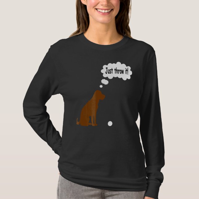Chocolate Labrador Retriever T Lab Dog T-Shirt (Front)