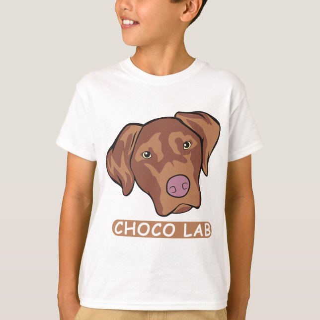 Chocolate Labrador Retriever T-Shirt (Front)