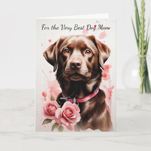 Chocolate Labrador Retriever You Make My Tail Wag Holiday Card