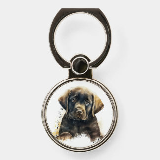 Chocolate Labrador Ring Holder