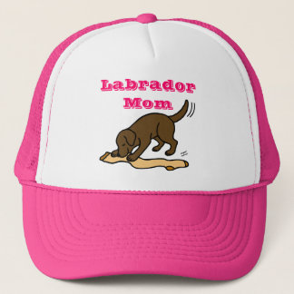 Chocolate Labrador Stocking Trucker Hat