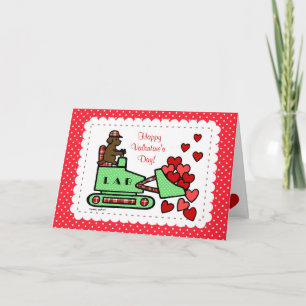 Chocolate Labrador Stole Your Heart Cartoon Holiday Card