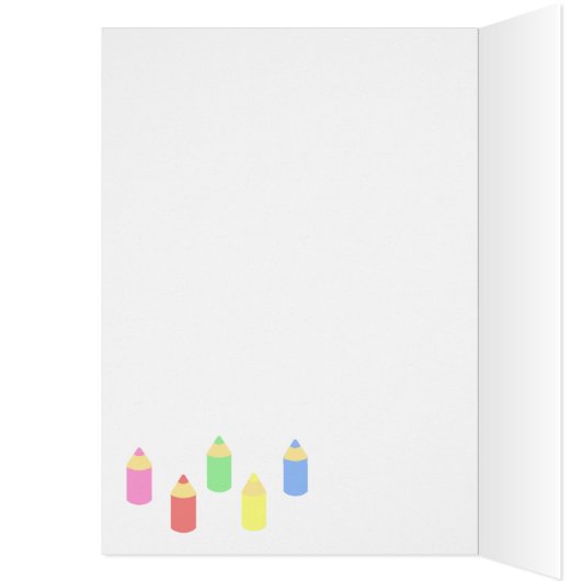 Chocolate Labrador Student 1 Cartoon Pencils (Inside (Left))