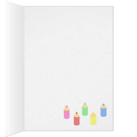 Chocolate Labrador Student 1 Cartoon Pencils (Inside (Right))