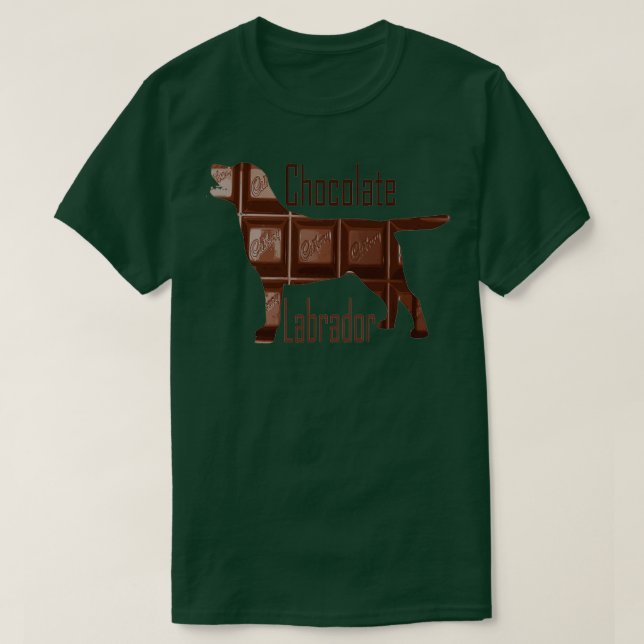 Chocolate Labrador  T-Shirt (Design Front)
