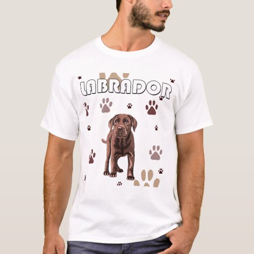 chocolate labrador T_Shirt