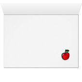 Chocolate Labrador & Teacher's Heart Cartoon (Inside Horizontal (Bottom))