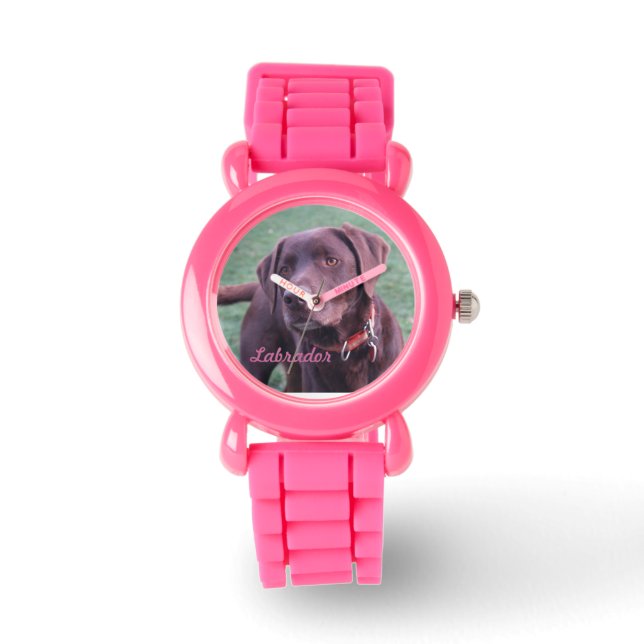 Chocolate Labrador watch (Front)