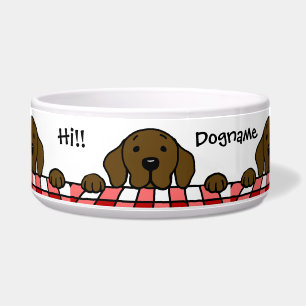 Chocolate Labrador watching you Kitchen Bowl
