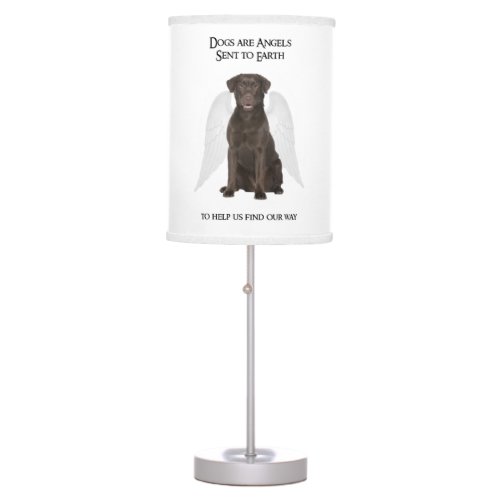 Chocolate Labs are Angels Lamp