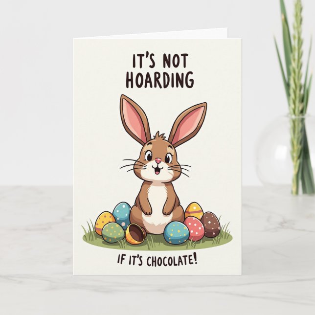Chocolate Lagomorph Funny Card (Front)