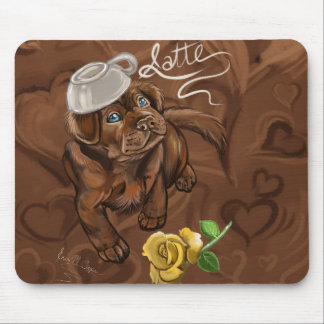 Chocolate Latte Lab Mouse Pad