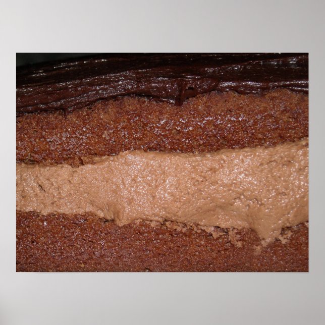 Chocolate Layer Cake Photo Poster (Front)