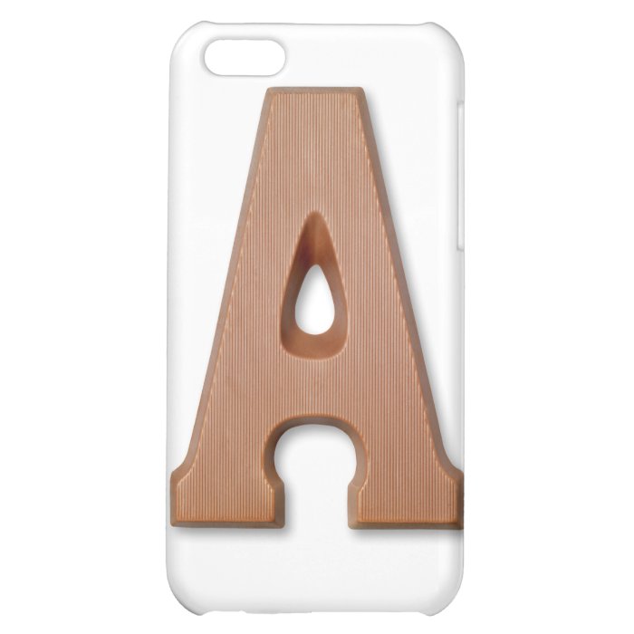 Chocolate letter A iPhone 5C Cases