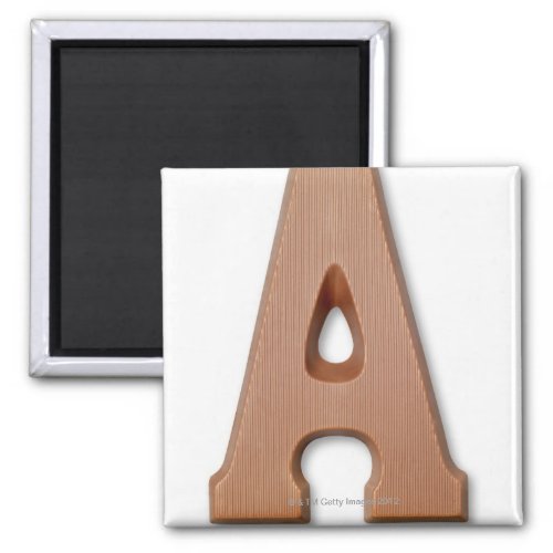 Chocolate letter a magnet