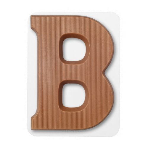 Chocolate letter b magnet