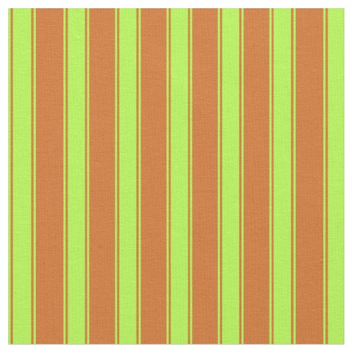 Chocolate & Light Green Pattern of Stripes Fabric