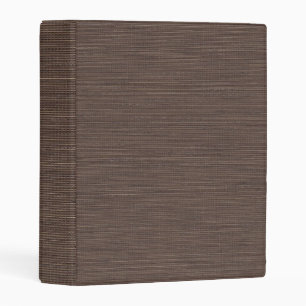 Chocolate Linen Fabric Texture Simple Blank Mini Binder