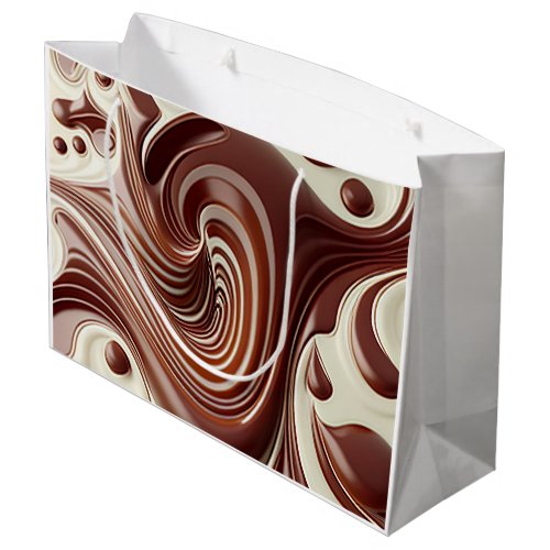 Chocolate Liquid Art Large Gift Bag