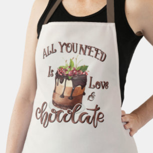 Chocolate Love Baking Cake Kitchen  Apron