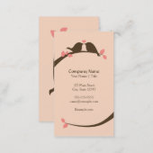 Chocolate Love Birds Business Card (Front/Back)