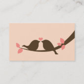 Chocolate Love Birds Business Card (Back)