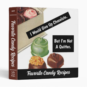 Chocolate Lover Candy Maker Favorite Recipes 3 Ring Binder