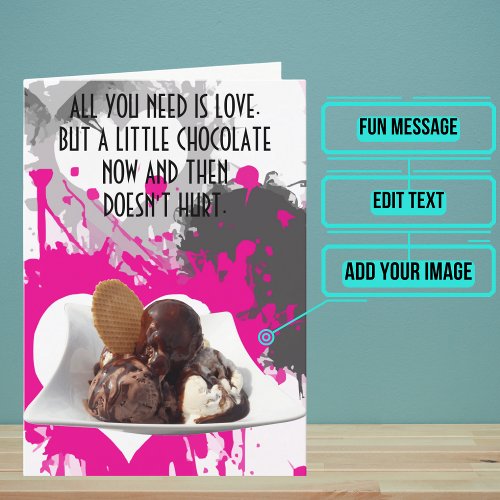 Chocolate Lover Funny Birthday Card