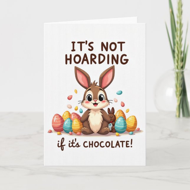 Chocolate Lover Funny Card (Front)