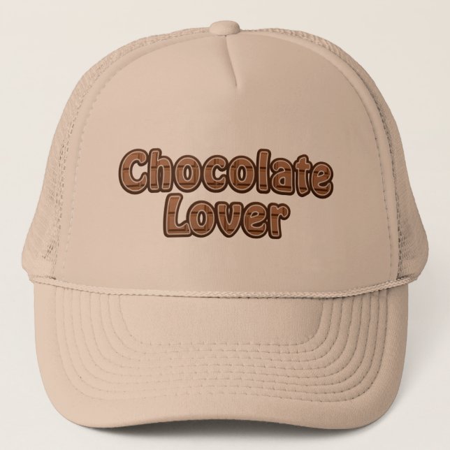 Chocolate Lover hat - choose color (Front)