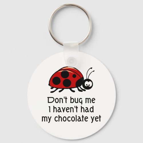 Chocolate Lover Ladybug Keychain