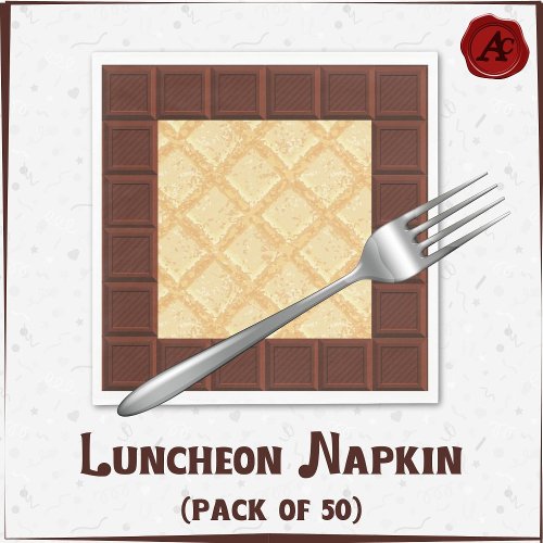 Chocolate lover napkin Chocolate bar   Napkins