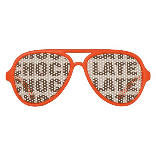 Chocolate lover party shades Fun food sunglasses