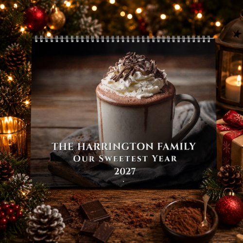 Chocolate Lovers 2027 Gourmet Dessert Family Name Calendar